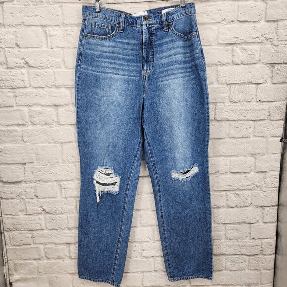 Sam Edelman Women's Blue Yaro High Rise 90's Pinched Waist Jeans Size 31 - Picture 1 of 15